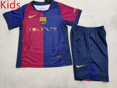 2024-2025 Special Edition Barcelona Red&Blue Kid/Youth Soccer Uniform-507