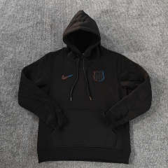 2024-2025 Barcelona Black Thailand Soccer Tracksuit With Hat-LH