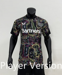 Player version 2024-2025 Anniversary Bayer 04 Leverkusen  Black Thailand Soccer Jersey AAA-4506