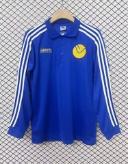 Retro Version Leeds United Blue LS Thailand Soccer Jersey AAA-2044