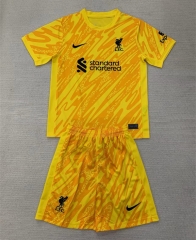 2024-2025 Liverpool Goalkeeper Yellow Soccer Uniform-AY