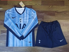 2024-25 Tottenham Hotspur Away Blue LS Soccer Uniform-709