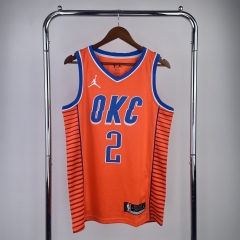 2023 Oklahoma City Thunder Orange #2 NBA Jersey-311