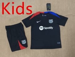 2024-2025 Special Version Barcelona Black Kid/Youth Soccer Uniform-4714