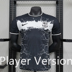 Player Version 2024-2025 Special Version Barcelona Black Thailand Soccer Jersey AAA-888