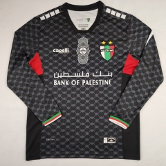 （s-4xl）2024-25 Palestine Black LS Thailand Soccer Jersey AAA-2038
