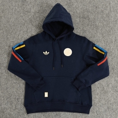 100th Anniversary Edition Colombia Royal Blue Thailand Soccer Tracksuit Top With Hat-LH
