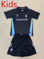 2024-2025 SV Werder Bremen 2nd Away  Black Kids/Youth Soccer Uniform-AY
