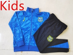 2024-2025 Barcelona Blue Kids/Youth Soccer Jacket Uniform -815