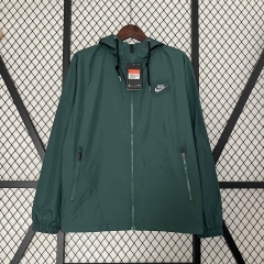 Nike Green Thailand Trench Coats With Hat-0255