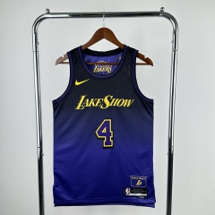 2025 city version Los Angeles Lakers Purple #4 NBA Jersey-311