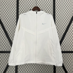 Nike White Thailand Trench Coats With Hat-0255