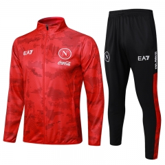 2024-2025 Napoli Ink Jet Red Thailand Soccer Jacket Uniform-815