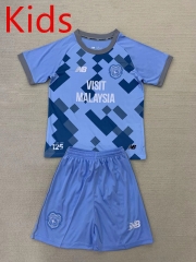 2024-25 Cardiff City 2nd Away Blue  Kids/Youth Soccer Uniform-AY
