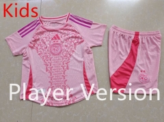 Player Version 2024-2025 Algeria Pink Kid/Youth Soccer Uniform-9926