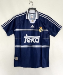 Retro Version 98-99 Real Madrid Away Blue Thailand Soccer Jersey AAA-811