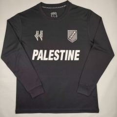 （s-4xl）2024-25 Commemorative Edition Palestine Black LS Thailand Soccer Jersey AAA-6552