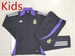 2024-25 Real Madrid Black Kids/Youth Soccer Jacket Uniform-815