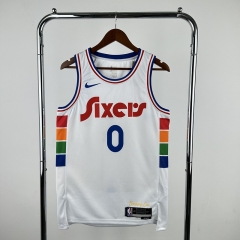 2025 City Edition Philadelphia 76ers White #0 NBA Jersey-311