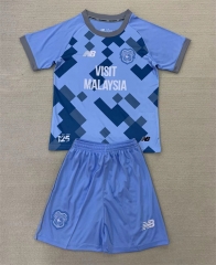 2024-25 Cardiff City 2nd Away Blue Soccer Uniform-AY