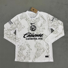 (s-4xl)2024-25  Club America Goalkeeper White LS Thailand Soccer Jersey AAA-4506
