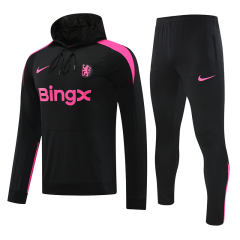 2024-25 Chelsea Pink Thailand Soccer Tracksuit Uniform With Hat-815