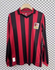 Retro Version 24-25 125th Anniversary Edition AC Milan  Red&Black LS Thailand Soccer Jersey AAA