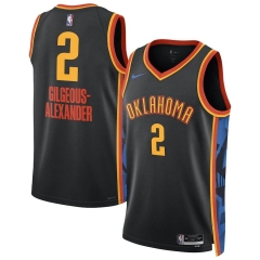 2025 city Version Oklahoma City Thunder Black #2 NBA Jersey-311