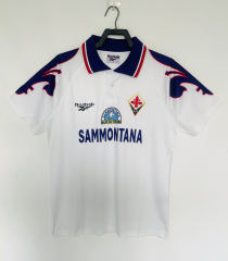 Retro Version 95-96 Fiorentina Away White Thailand Soccer Jersey AAA-811