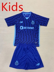 2024-2025 Porto 2nd Away Blue Kids/Youth Soccer Uniform-AY