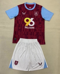 2024-25 Burnley Home Red Soccer Uniform-AY