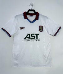 Retro Version 1995-96 Aston Villa Away White Thailand Soccer Jersey AAA-811