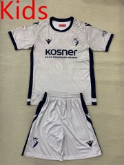 2024-2025 CA Osasuna Away Gray&White Kids/Youth Soccer Uniform-AY