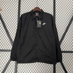 Nike Black Thailand Trench Coats With Hat-0255