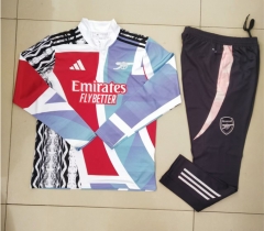 (s-3xl)2024-2025 Arsenal  Red&Blue  Thailand Soccer Tracksuit-GDP