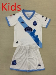 2024-25 Deportivo La Coruña 2nd Away White Kids/Youth Soccer Uniform-7809