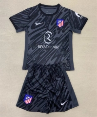 2024-25 Atlético Madrid Goalkeeper Black  Soccer Uniform-AY