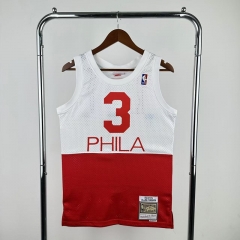 Retro Version 03-04 Philadelphia 76ers White #3 NBA Jersey-311