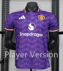 Player Version 2025-26  Manchester United Purple Thailand Soccer Jersey AAA-888
