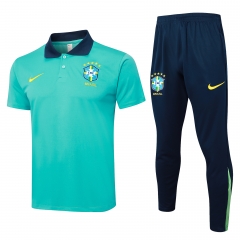 2024-25  Brazil Light Blue Polo Uniform-815