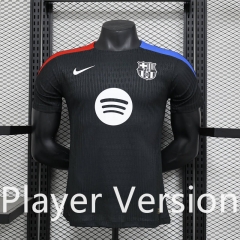 Player Version 2024-2025 Special Version Barcelona Black Thailand Soccer Jersey AAA-888