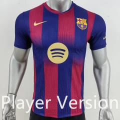 Player Version 2025-26 Barcelona Home Red&Blue Thailand Soccer Jersey AAA-7959