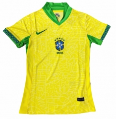 2024-25 Brazil Home Yellow Female Thailand Soccer Jersey-2386