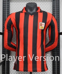 Player  Version 25th-26th Anniversary Edition AC Milan  Red&Black LS Thailand Soccer Jersey AAA-5982