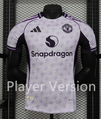 Player Version 2025-26  Manchester United White Thailand Soccer Jersey AAA-888