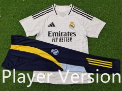 Player Version 2024-2025 Real Madrid  Home White Short-Sleeve Thailand Soccer Tracksuit-9926