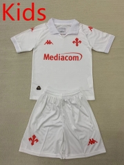2024-2025 Fiorentina  Away White Kids/Youth Soccer Uniform-AY