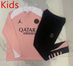 2024-2025 Paris SG Pink Kids/Youth Soccer Tracksuit-815