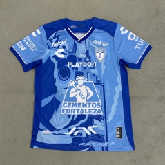 (S-4XL) 2024-25 Pachuca 2nd Away Blue Thailand Soccer Jersey AAA-4506