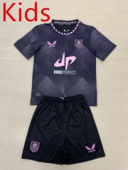 2024-25 Burnley Away Black Kids/Youth Soccer Uniform-AY